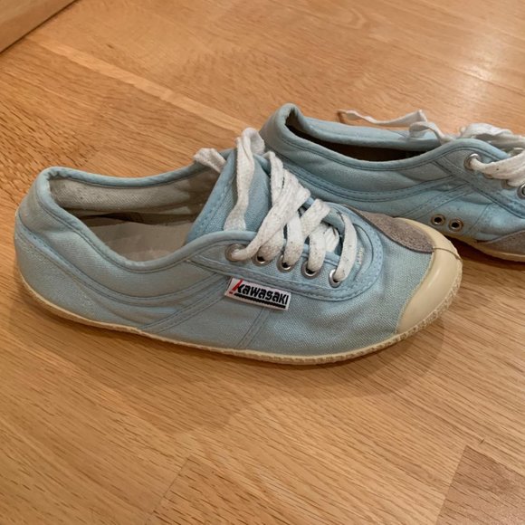 Vintage Turquoise Kawasaki Sneakers - Picture 6 of 9